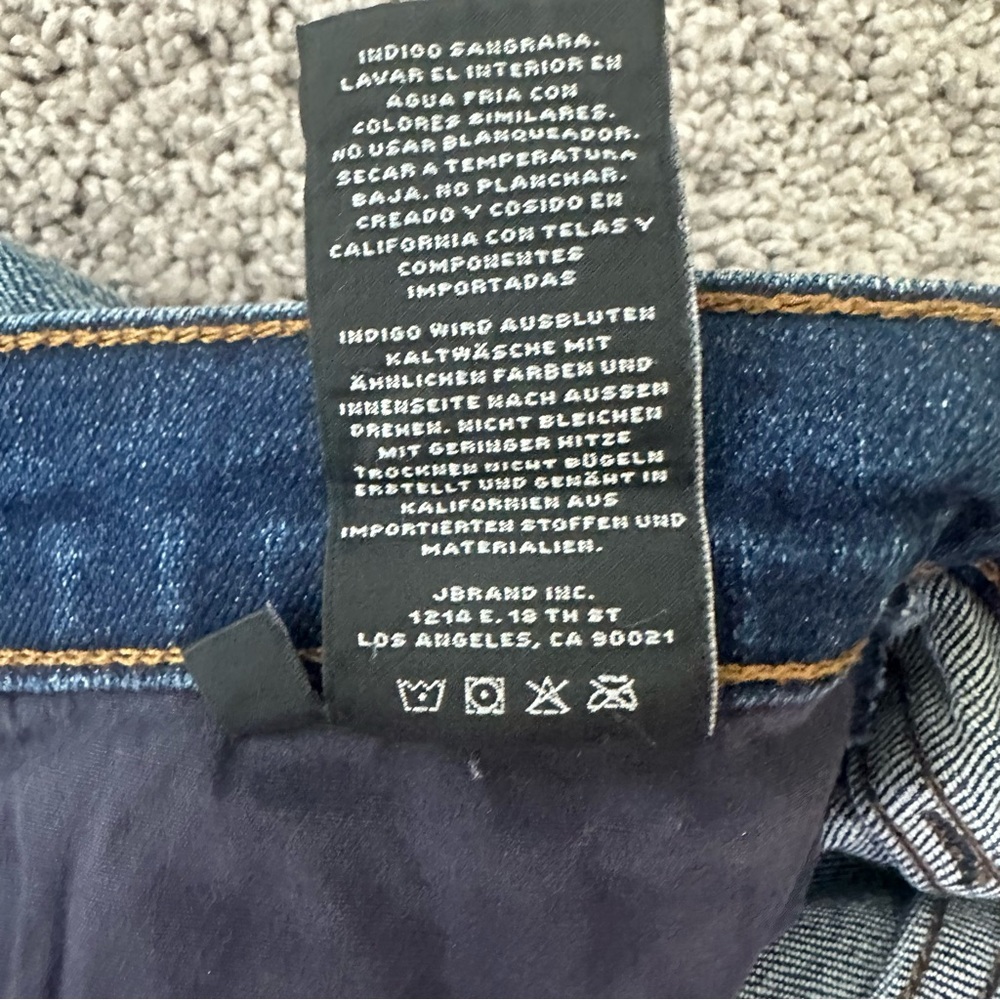 NWT J Brand Sadey Revoke Destruct Mid Rise Crop 29 Slim Straight Jeans - Picture 9 of 15